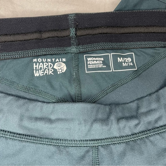 MOUNTAIN HARDWEAR BUTTERLICIOUS GREEN STRIPE TIGHT WOMEN'S SIZE M - Picture 6 of 10